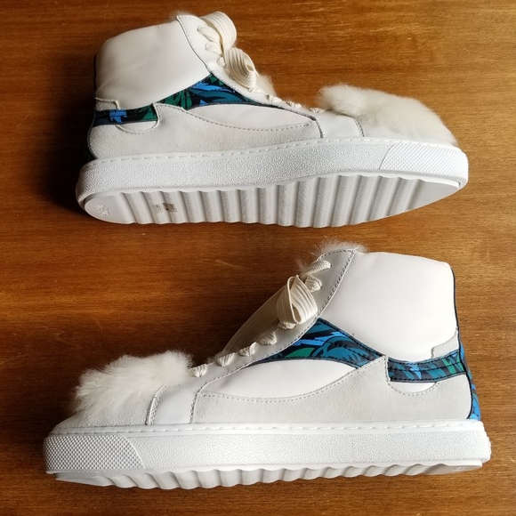 Coach C203 soft smooth/calf suede high tops - Picture 7 of 8